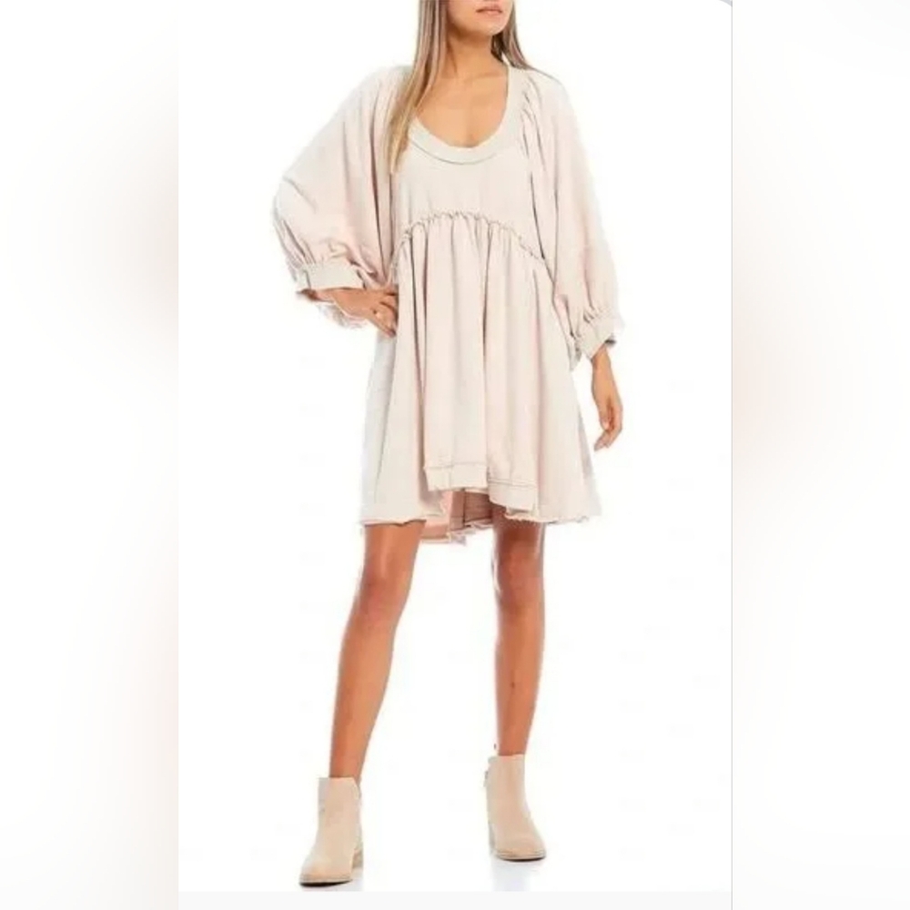 Chelsea & Violet Cream Women's Long Sleeve Dress XL